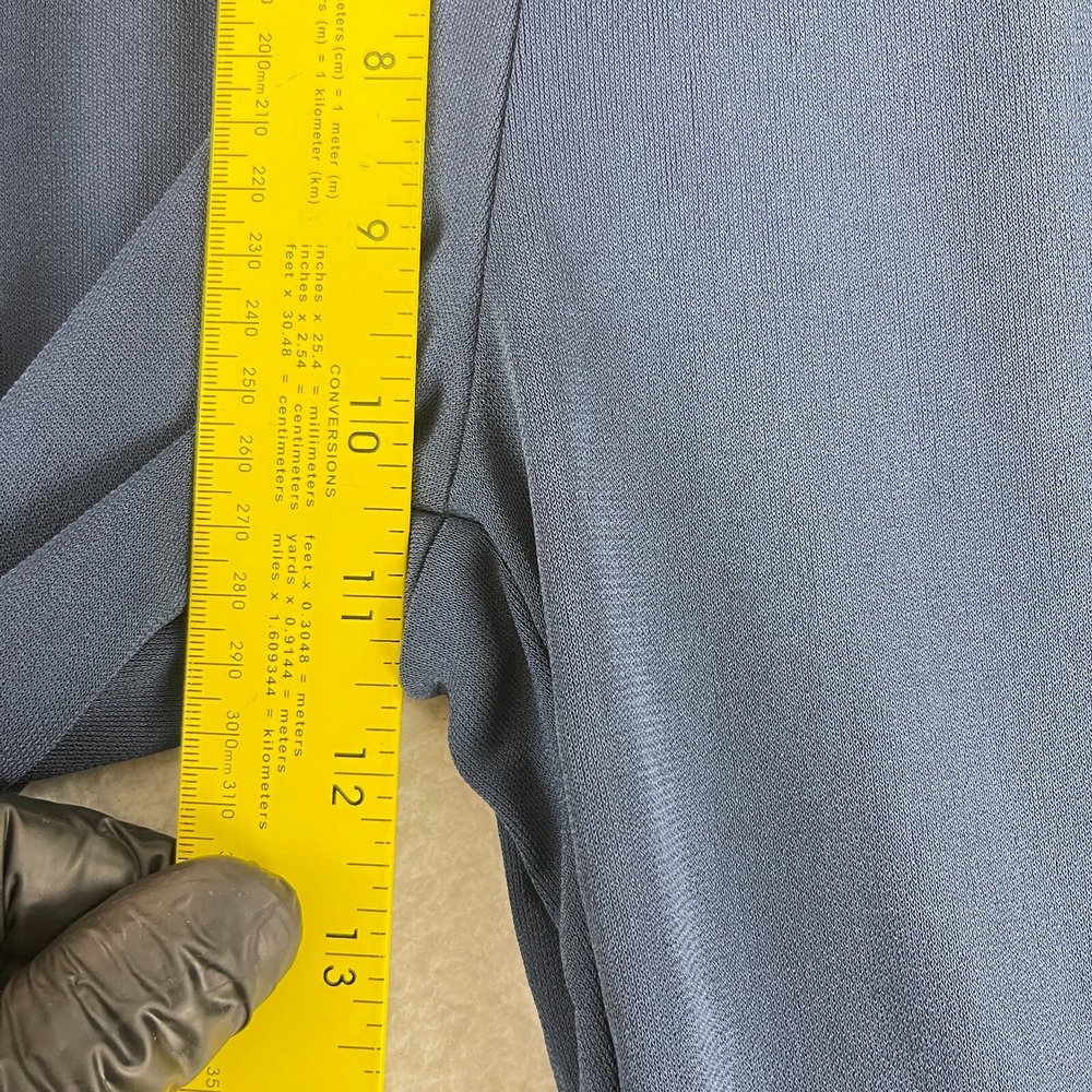 Lacoste Blue Straight Leg Pants Womens Mid-Rise Made in France Zip Up Size 6 - Picture 9 of 16